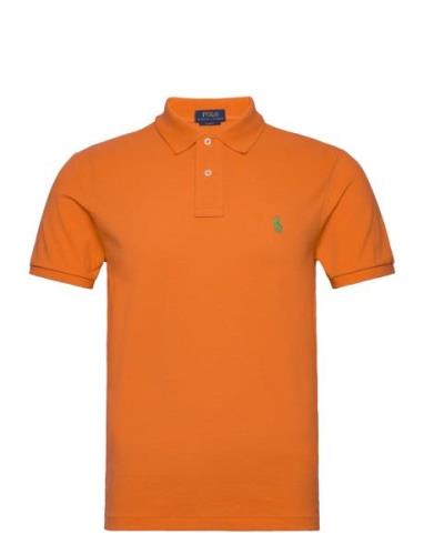 Slim Fit Mesh Polo Shirt Orange Polo Ralph Lauren