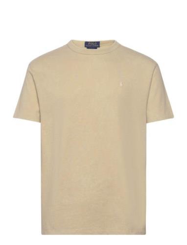 Classic Fit Jersey Crewneck T-Shirt Beige Polo Ralph Lauren