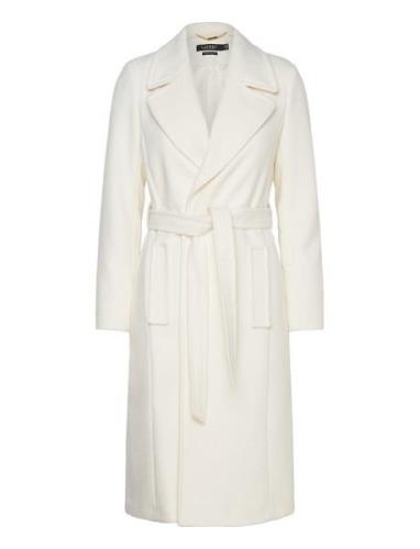 Wrap Wool-Lined-Coat Cream Lauren Ralph Lauren