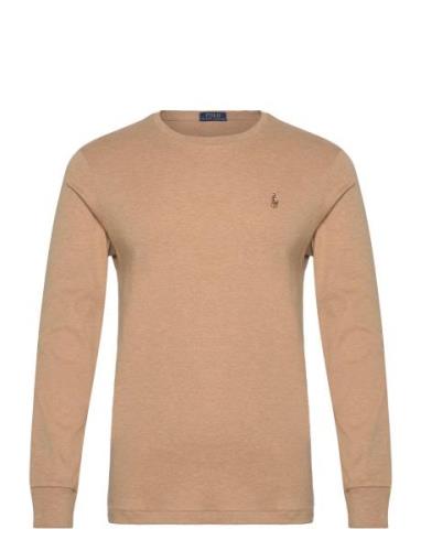 Custom Slim Fit Soft Cotton T-Shirt Beige Polo Ralph Lauren