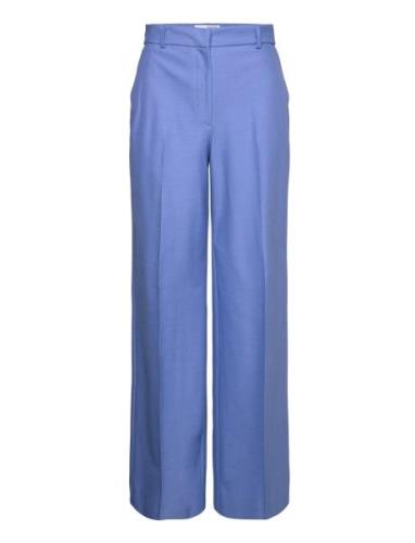 Slfeliana Hw Wide Pant N Blue Selected Femme