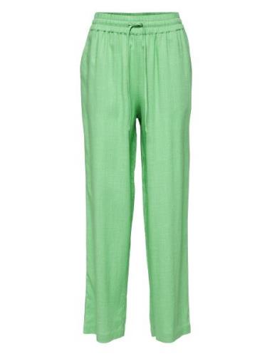 Slfviva-Gulia Hw Long Linen Pant Noos Green Selected Femme