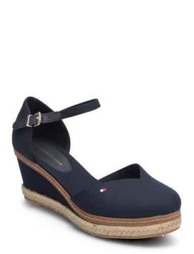 Basic Closed Toe Mid Wedge Blue Tommy Hilfiger