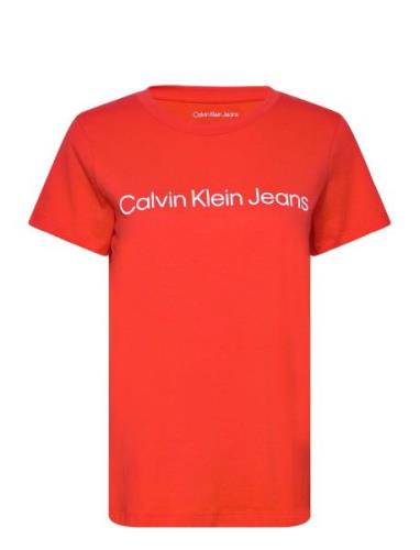 Institutional Logo 2-Pack Tee Red Calvin Klein Jeans