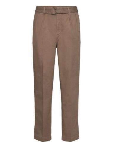 Belted Pleat Chinos Brown GANT