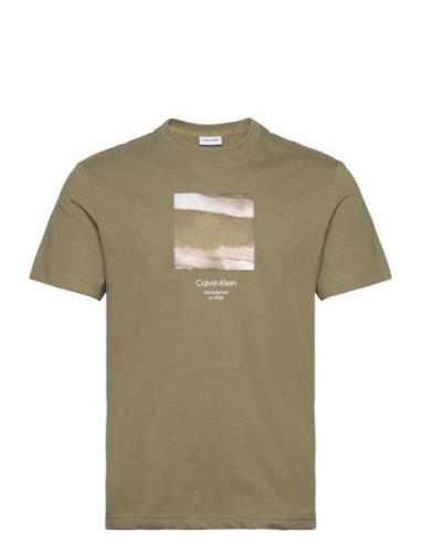 Diffused Graphic T-Shirt Green Calvin Klein