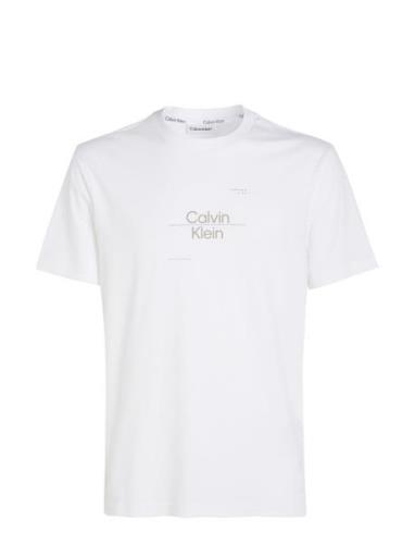 Optic Line Logo T-Shirt White Calvin Klein