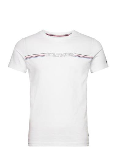 Stripe Chest Tee White Tommy Hilfiger