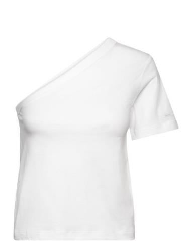 Smooth Cotton Shoulder Top White Calvin Klein