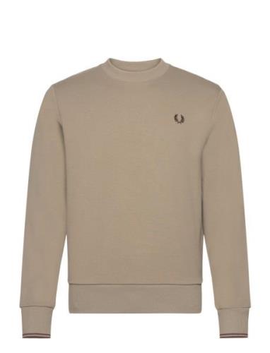 Crew Neck Sweatshirt Brown Fred Perry