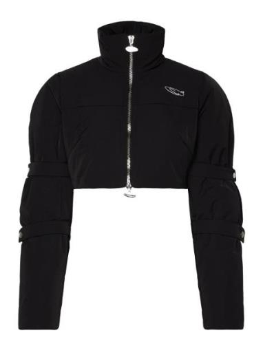 Cropped Puffer Jacket Black Cannari Concept