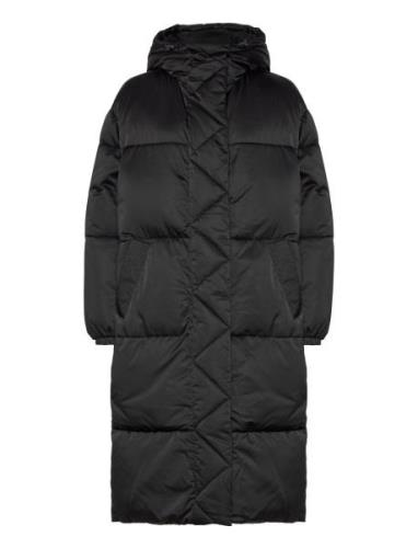 Tjw Long Satin Puffer Black Tommy Jeans