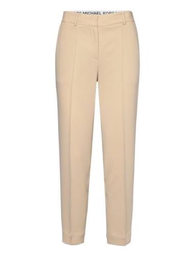 Slim Crop Pant Beige Michael Kors