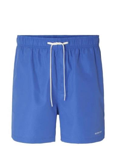 Slhdane Swimshorts W Blue Selected Homme