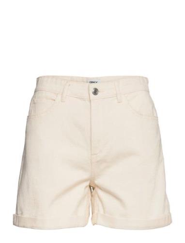 Onlvega Hw Mom Dnm Shorts Noos White ONLY