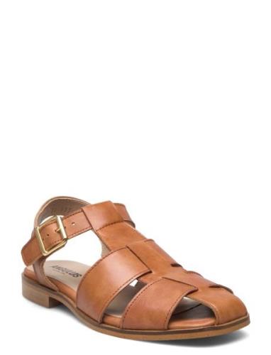 Sandals - Flat Brown ANGULUS