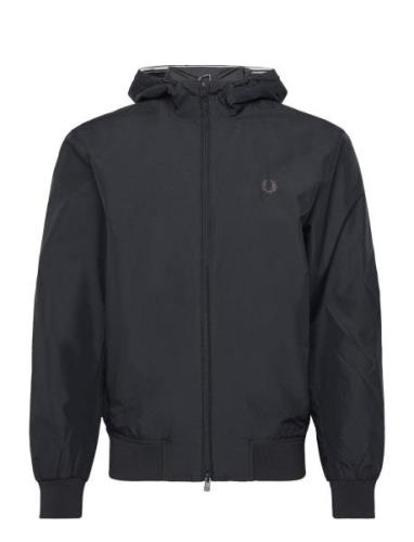 Hooded Brentham Jacket Black Fred Perry