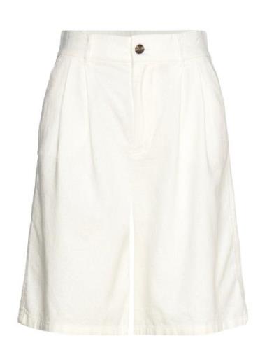 Onlcaro Hw Wide Linen Bl Shorts Cc Tlr Cream ONLY