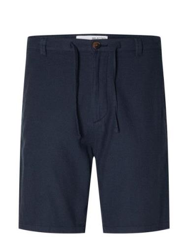 Slhregular-Brody Linen Shorts Noos Navy Selected Homme