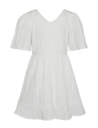 Vmsui Ss Short Dress Wvn Girl White Vero Moda Girl