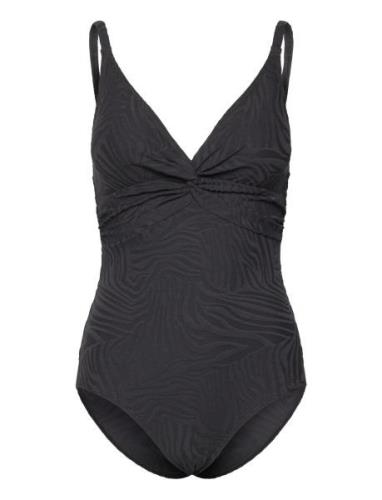 Lucca Swimsuit Jacquard Black Missya