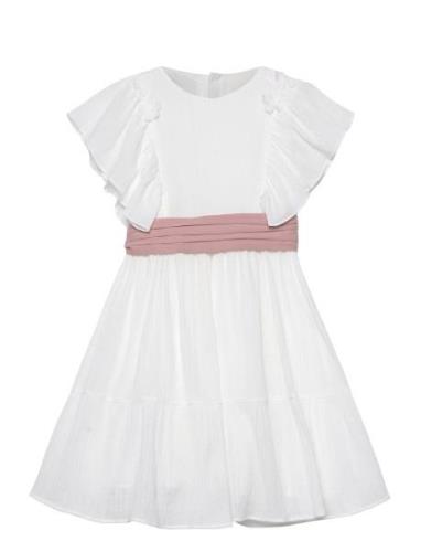 Bambula Flower Dress White Mango