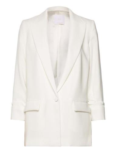 Tailored Jacket With Turn-Down Sleeves Beige Mango