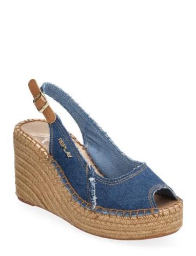 Jess Sling Espadrill Blue Replay