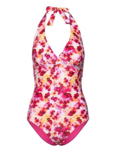 Haiti Halterneck Swimsuit Pink Abecita