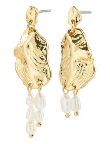 Bloom Recycled Earrings Gold Pilgrim