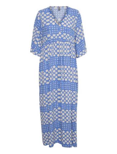 Cusantori Maxi Dress Blue Culture