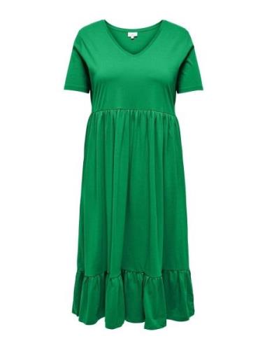 Carmay Life S/S Peplum Calf Dress Jrs Green ONLY Carmakoma