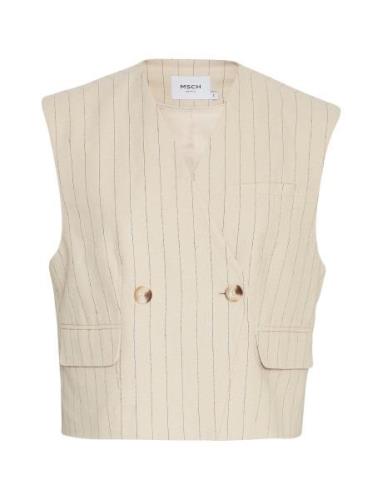 Mschjonalyn Waistcoat Stp Cream MSCH Copenhagen