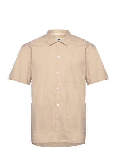 Akkurt S/S Pocket Shirt Beige Anerkjendt