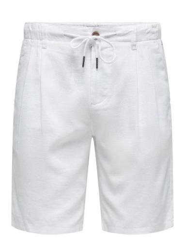 Onsleo Linen Mix 0048 Shorts White ONLY & SONS