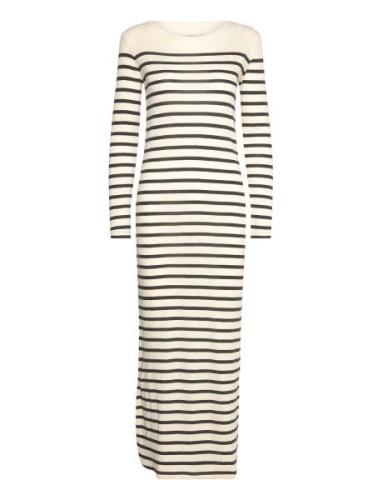 Charisma Dress Stripe Cream Moshi Moshi Mind