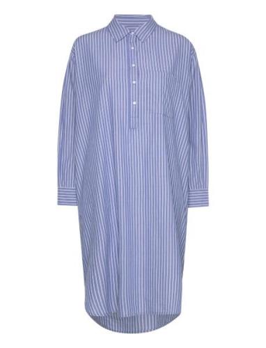 Relieve Shirtdress Stripe Blue Moshi Moshi Mind