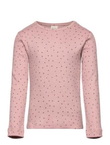 T-Shirt L/S Modal Dot Pink Petit Piao