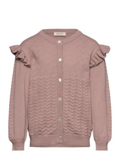 Cardigan Knit Pattern Pink Petit Piao