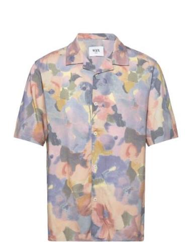 Didcot Ss Shirt Botanic Blue/Pink Blue Wax London