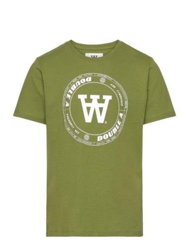 Ola Tirewall T-Shirt Gots Green Double A By Wood Wood
