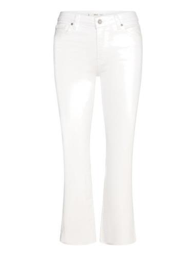 Jeans Sienna Flare Crop White Mango