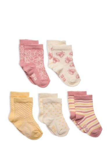 Socks W. Pattern Patterned Minymo