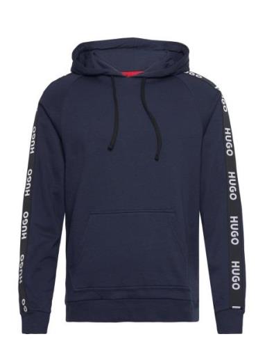 Sporty Logo Hoodie Navy HUGO