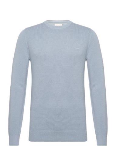 Cotton Pique C-Neck Blue GANT