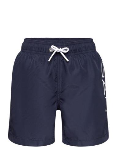 Logo Lightweight Swim Shorts Navy GANT