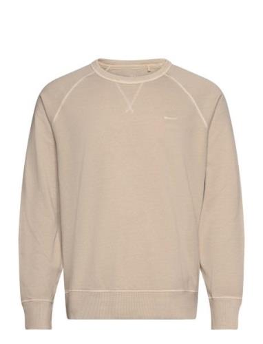 Sunfaded C-Neck Sweat Beige GANT