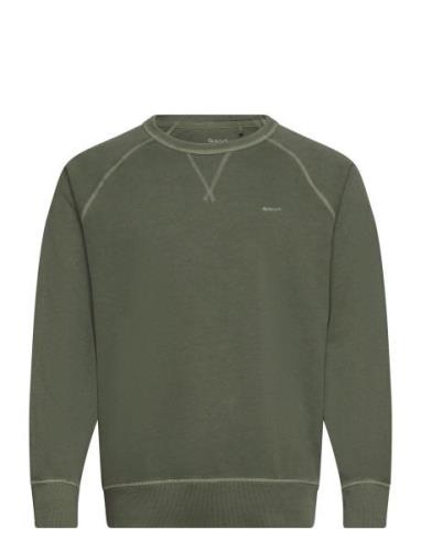 Sunfaded C-Neck Sweat Green GANT