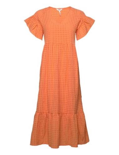 Objvita S/S Long Dress Rep Orange Object