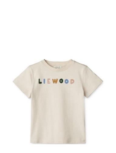 Sixten Placement Shortsleeve T-Shirt Grey Liewood